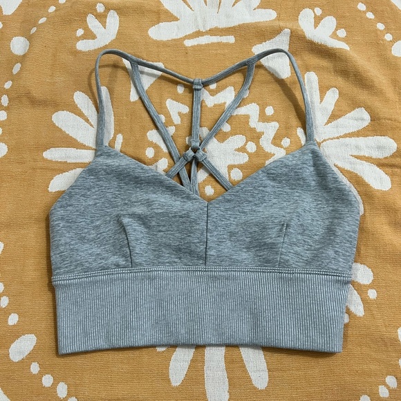 Alo Yoga alosoft Lavish bra XS Dove Grey - Picture 5 of 7